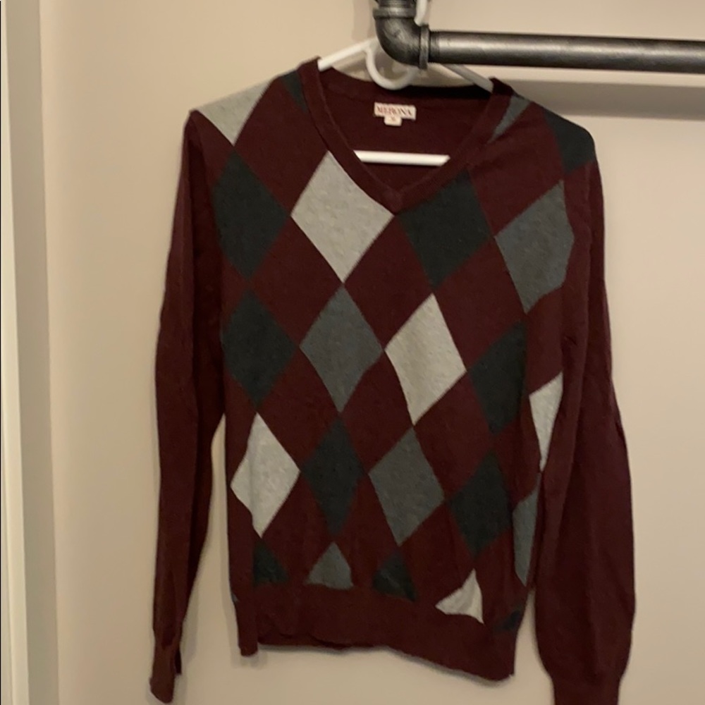 Merona argyle v-neck sweater
